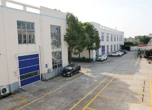 Factory buildings and loading yard